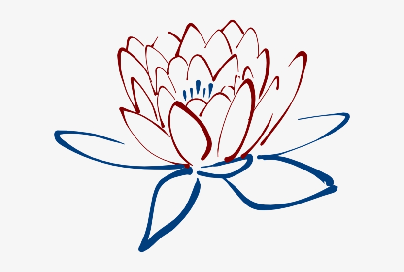 How To Set Use Red Blue Lotus Clipart - Lotus Clip Art Flowers, transparent png #3622775