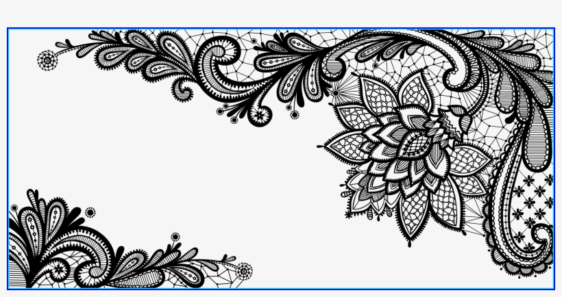 Marvelous Black Lace Ornament Png Clipart Picture Gallery - Free Lace Vector Download Png, transparent png #3623001