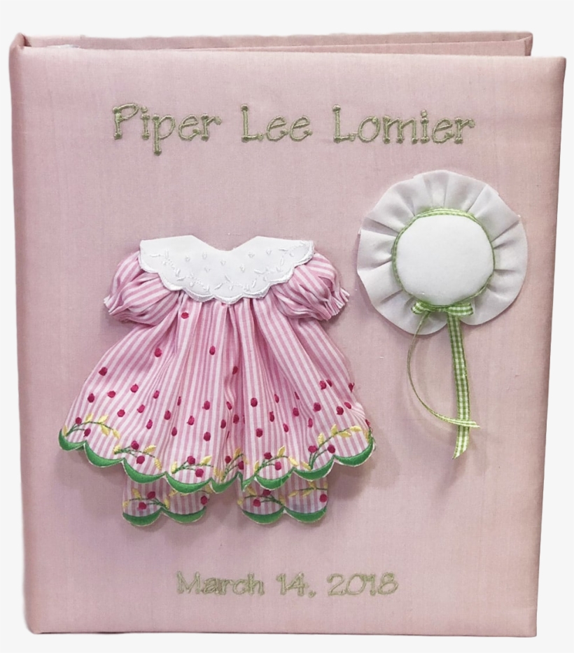 Pinafore Baby Dress & Hat Baby Memory Book - Cotton, transparent png #3623417