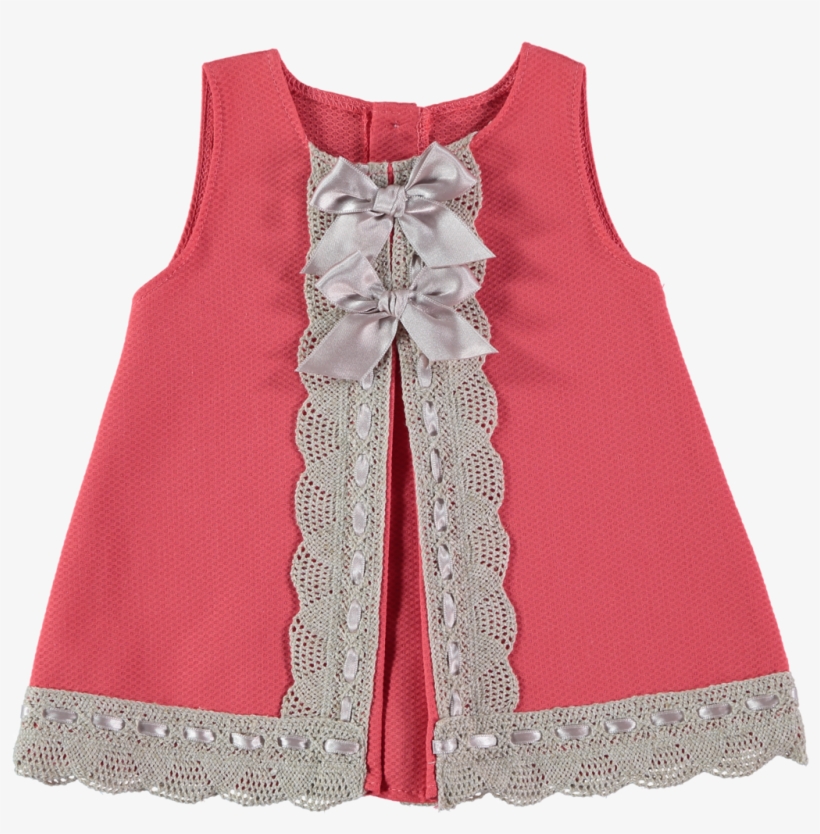 Coral Baby Dress By Juliana - Children's Clothing, transparent png #3623461
