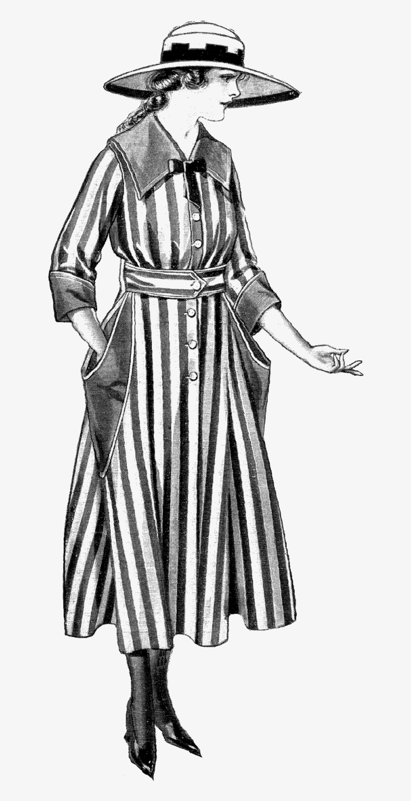 Digital Vintage Dress Fashion Downloads - Fashion, transparent png #3623713