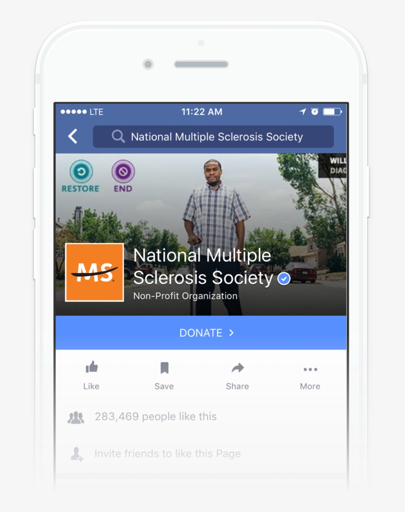 Donate Button - Multiple Sclerosis, transparent png #3623852