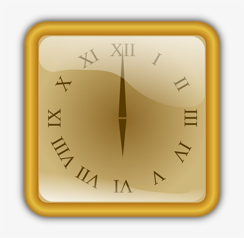 Square Clock Drawing - Square Watch Textures, transparent png #3624113