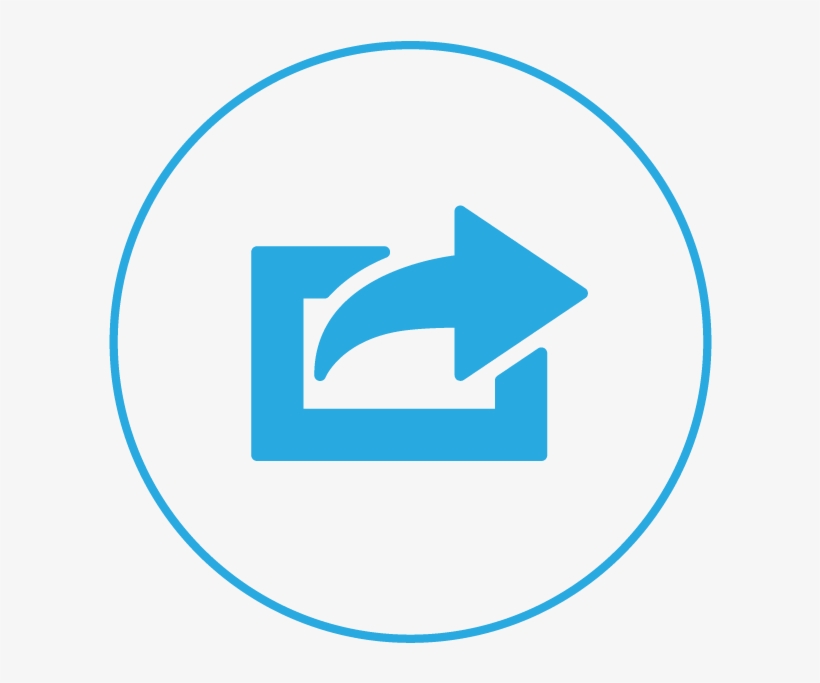 Share Download Png Image - Share Icon Png Blue, transparent png #3624220