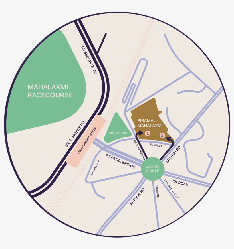 Piramal Mahalaxmi Map - Piramal Mahalaxmi, transparent png #3624318