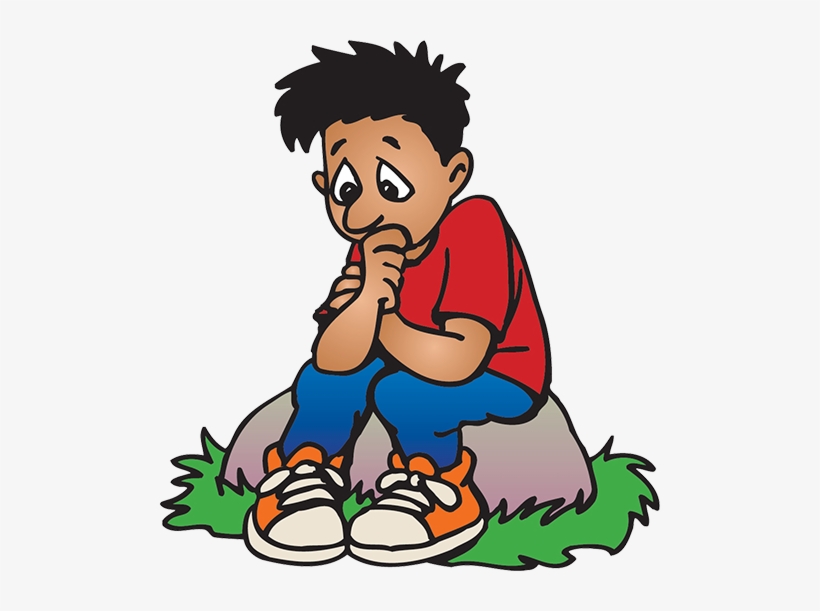 Grade - Sad Cartoon Boy Png, transparent png #3624823