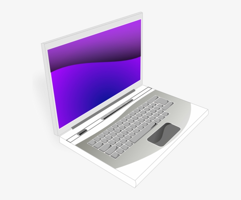 Laptop White Purple Image - White And Purple Laptops, transparent png #3625113