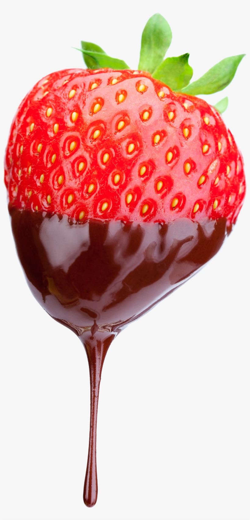 Strawberry With Chocolate Png, transparent png #3625333