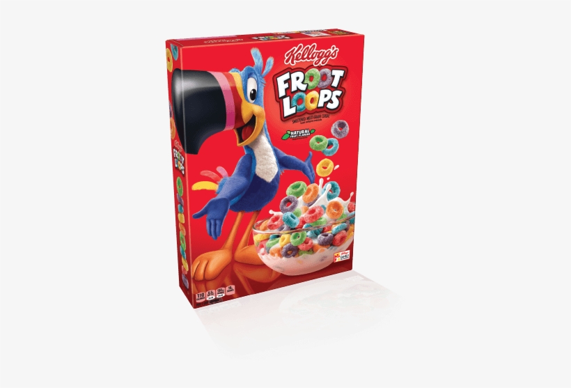 Kellogg's Froot Loops Cereal - Froot Loops Box, transparent png #3625518