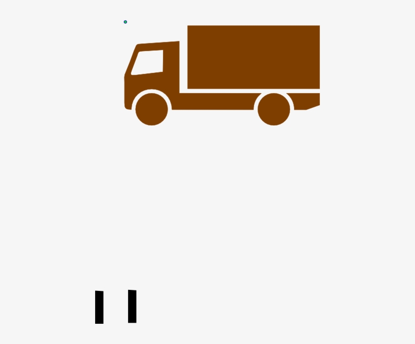 Brown Lorry Svg Clip Arts 444 X 600 Px, transparent png #3625739