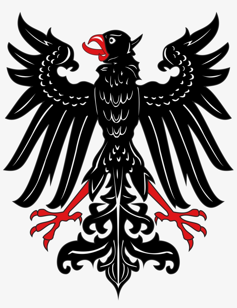 Open - Heraldic Eagle, transparent png #3626409