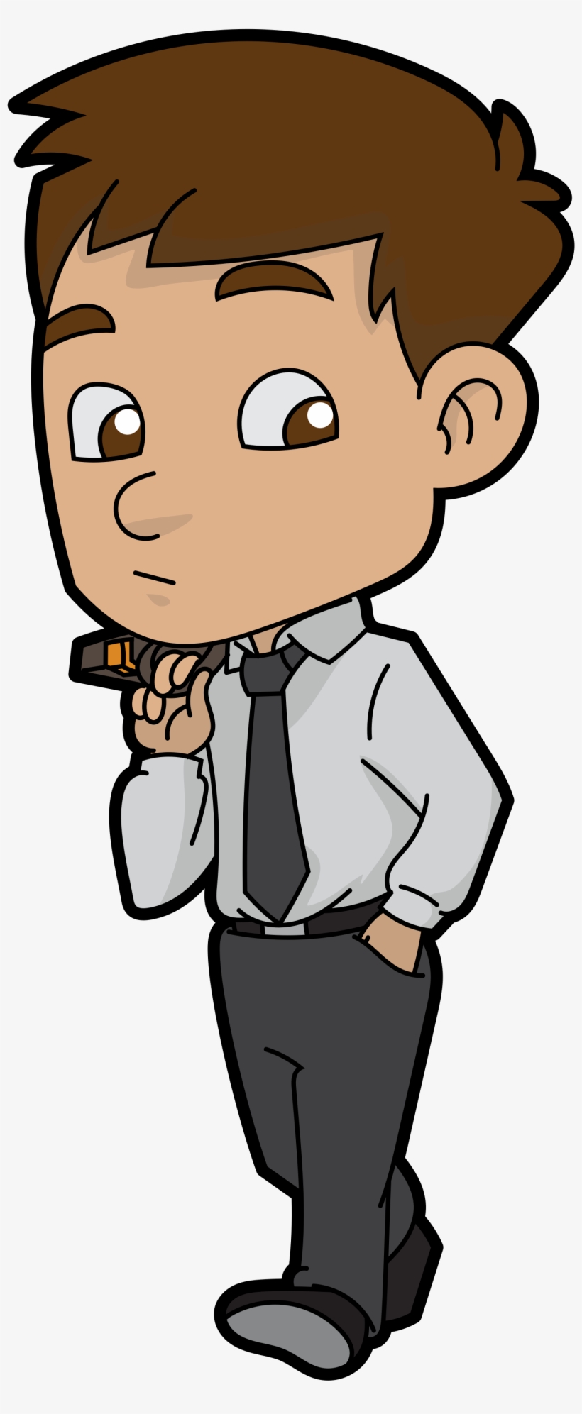 Open - Walking Businessman Cartoon, transparent png #3626588