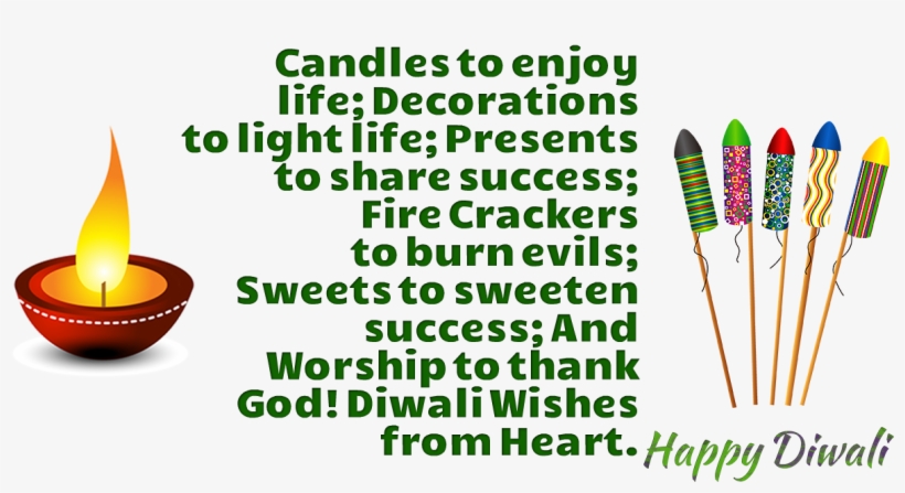Diwali Messages Png Transparent Image - Portable Network Graphics, transparent png #3627217