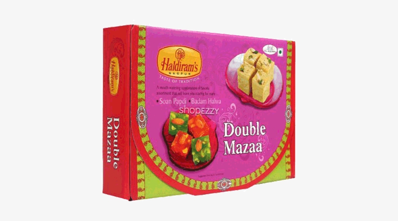 Haldirams Gift Pack Double Mazzaa Diwali Sweets - Haldiram Sweets Gift Packs, transparent png #3627221