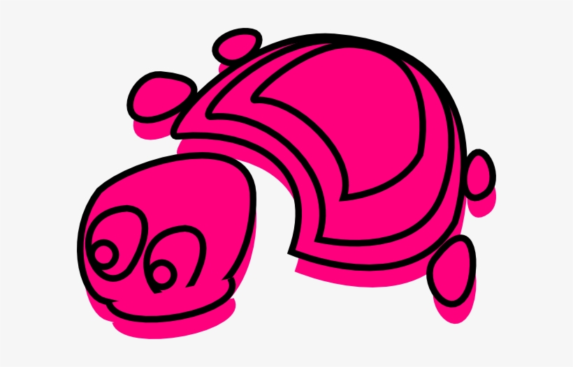 Small Pink Tortoise Clip Art - Pink Tortoise, transparent png #3627662