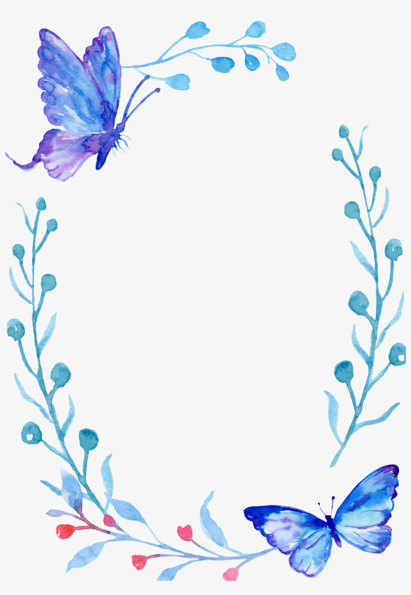 Branch With Butterfly Cartoon Transparent - Portable Network Graphics, transparent png #3627945