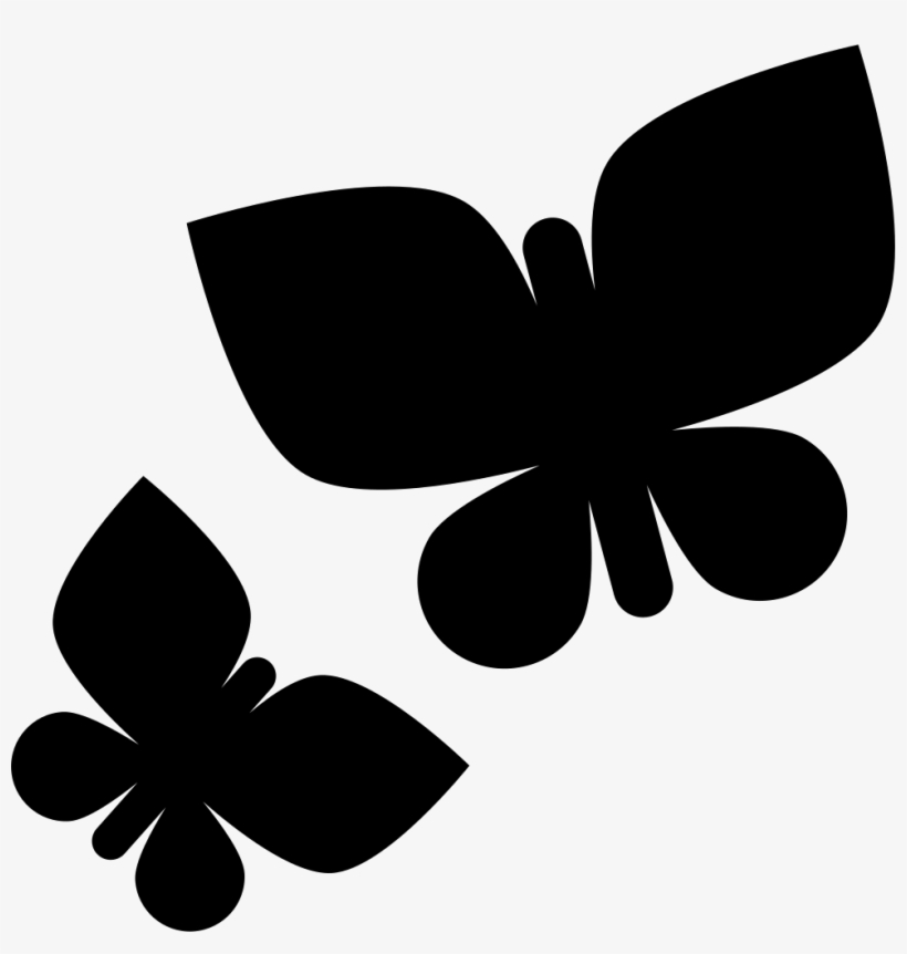 Png File - Two Black Butterflies Png, transparent png #3628043