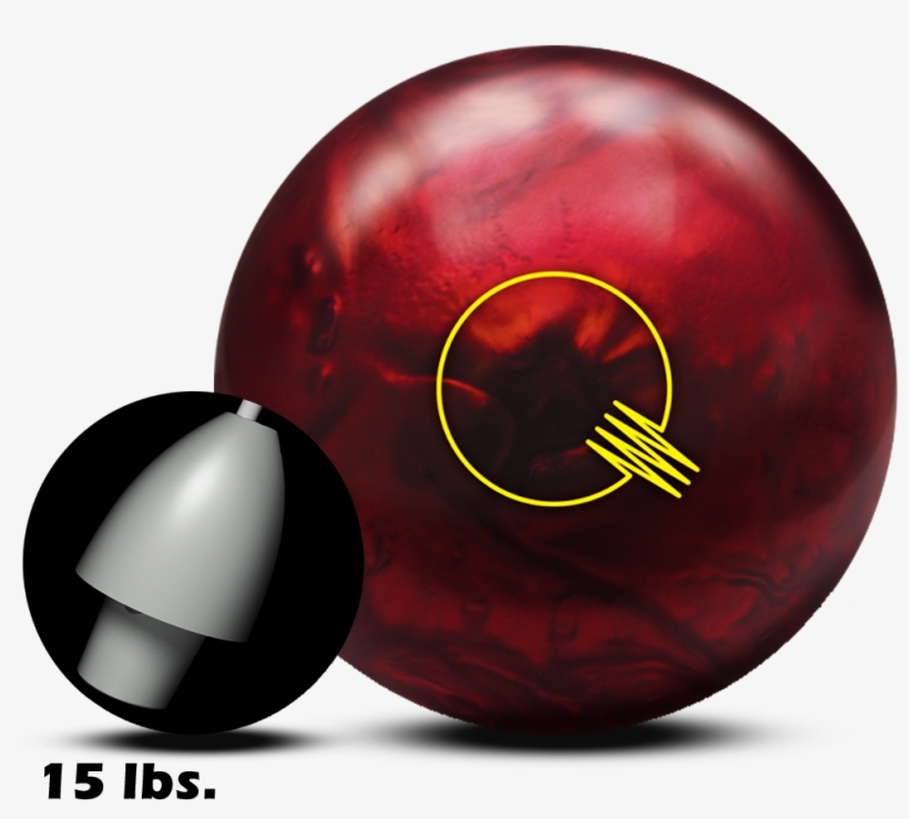 Brunswick Quantum Fire Pearl Bowling Ball - 14 Lb, transparent png #3629247