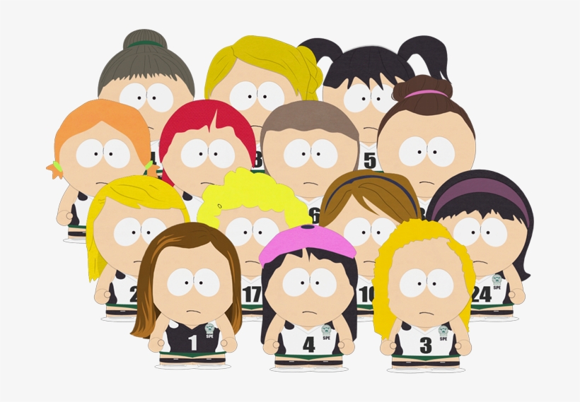 Cows Girls' Volleyball Players - South Park Wendy, transparent png #3629439