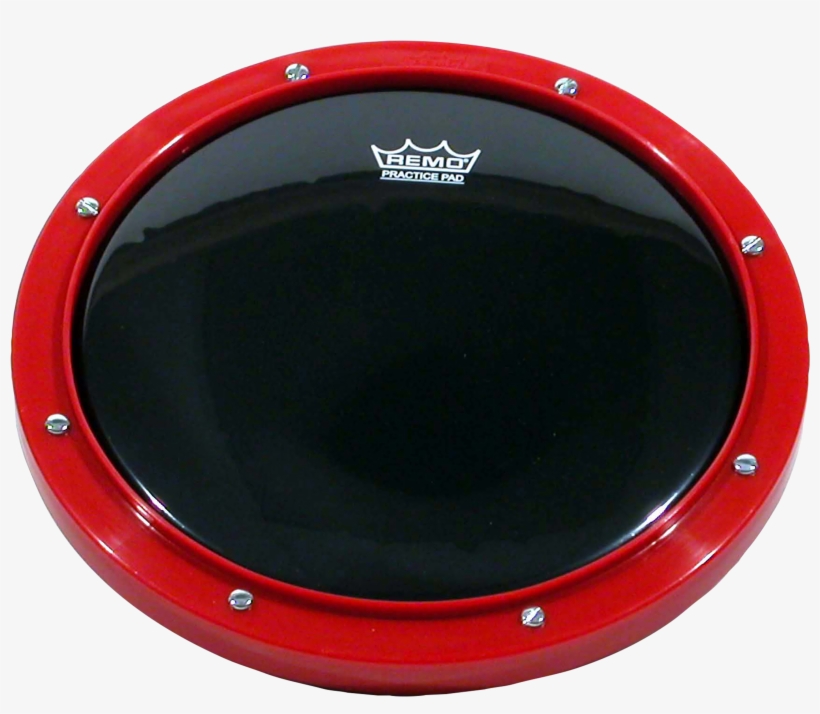 Remo Practice Pad-tunable, Red, Ambassador Ebony Drumhead, - Remo Tss Practice Pad, transparent png #3629507