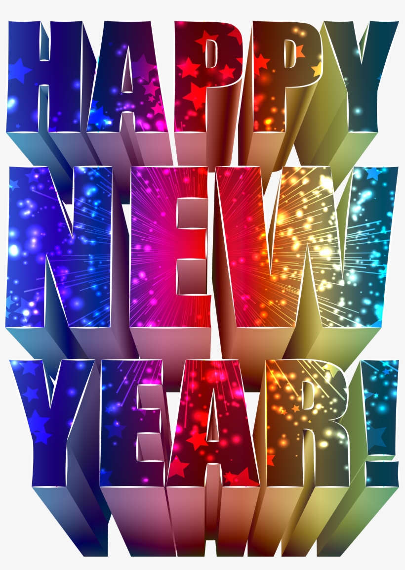 New Year Text Decoration Png Clip Art Image, Is Available - Graphic Design, transparent png #3629813