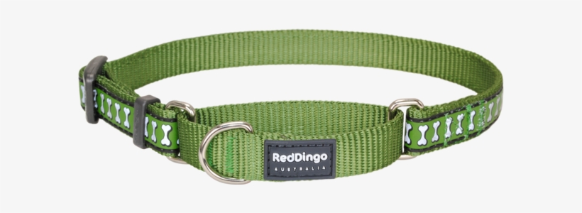 Martingale Reflective Bones Dog Collar - Red Dingo Reflective Martingale Dog Collar, Medium, transparent png #3630533