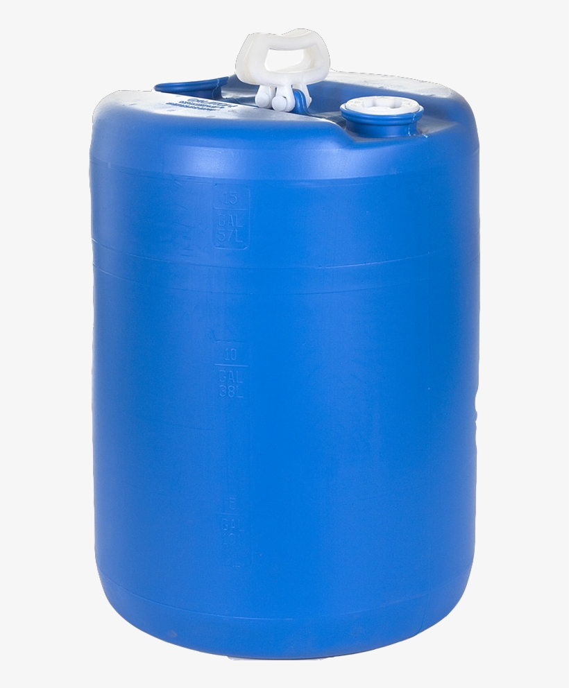 15 Gallon Water Barrel - Emergency Essentials 15-gallon Water Barrel Combo, transparent png #3630605