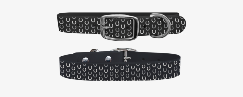 Horseshoes Black Dog Collar - Dog Collar, transparent png #3630611
