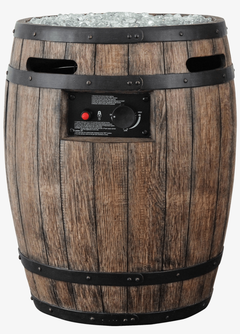 Homcomfort 43,500 Btu Whiskey Barrel Propane Gas Patio, transparent png #3630652