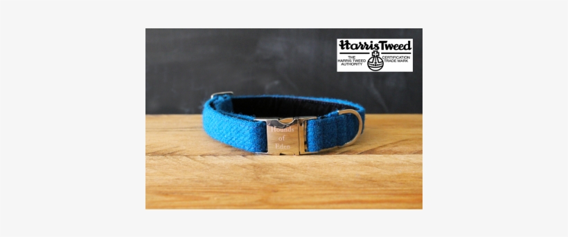 'arthur' Harris Tweed Dog Collar - Blue Dog Collars Uk, transparent png #3630775