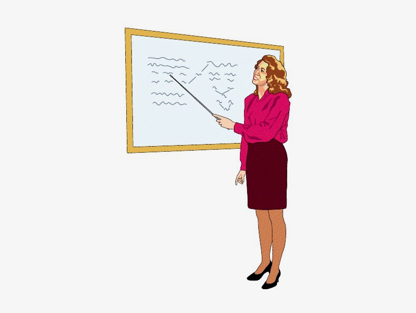 Download Teacher Png Clipart Teacher Clip Art - Teacher With Board Png, transparent png #3630839