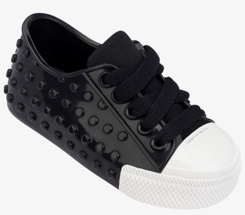 Mini Melissa Black/white Polibolha Shoe - Mini Melissa Polibolha Iii (black/white), transparent png #3630941