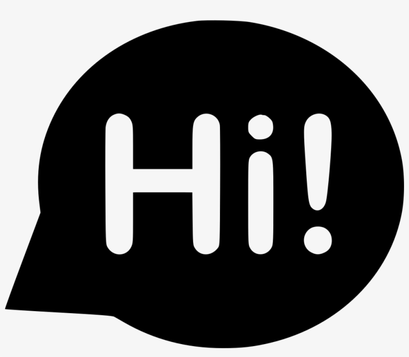 Hi Bubble Welcome Comments - Welcome Icon, transparent png #3631438