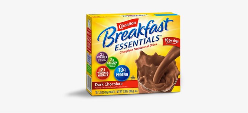 Powder Drink Mix - Milk Chocolate Carnation Instant Breakfast, transparent png #3631783