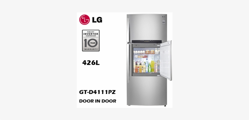 Door In Door Fridge Lg, transparent png #3632029
