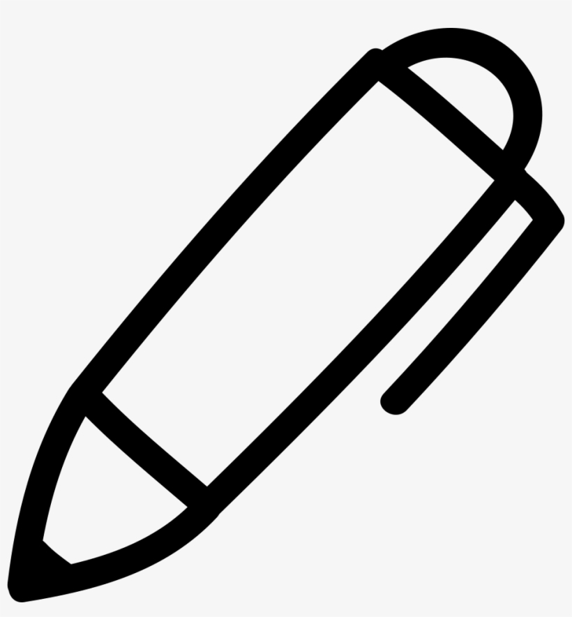 Pen Hand Drawn Tool Outline Comments - Editor Logo White Png, transparent png #3632344