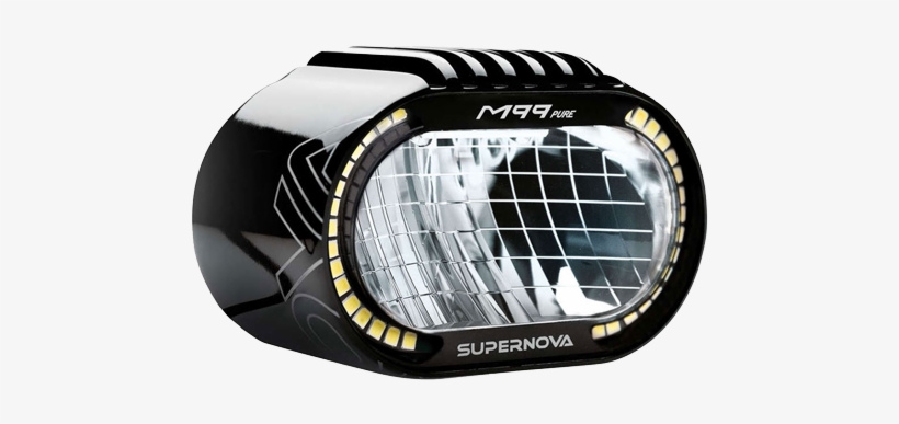 E-bike Lights 25 Km/h - Supernova M99 Pure+ E-45 Led Light, transparent png #3633365