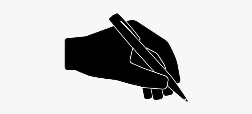 Hand With A Pen Graphic - Illustration, transparent png #3633366
