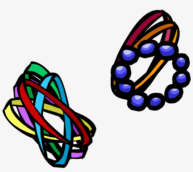 Mixed Bracelets Clothing Icon Id 5001 - Club Penguin Wiki Bracelets, transparent png #3633485