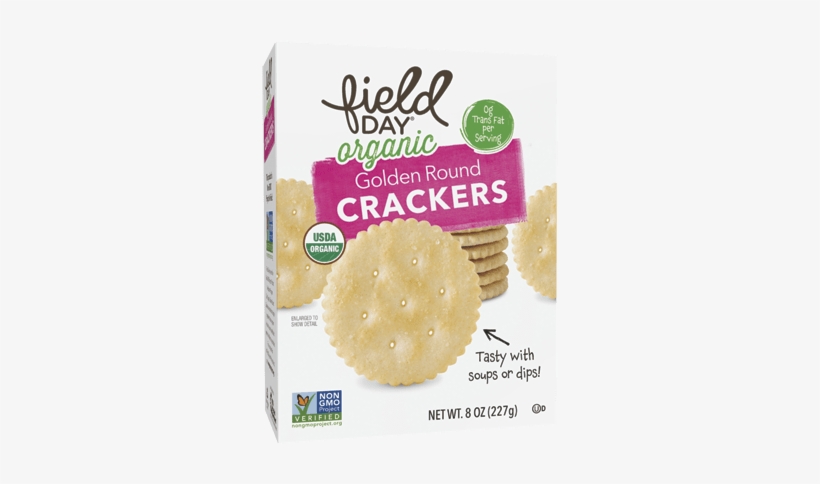 Field Day Organic Golden Round Crackers - 8 Oz Box, transparent png #3633575