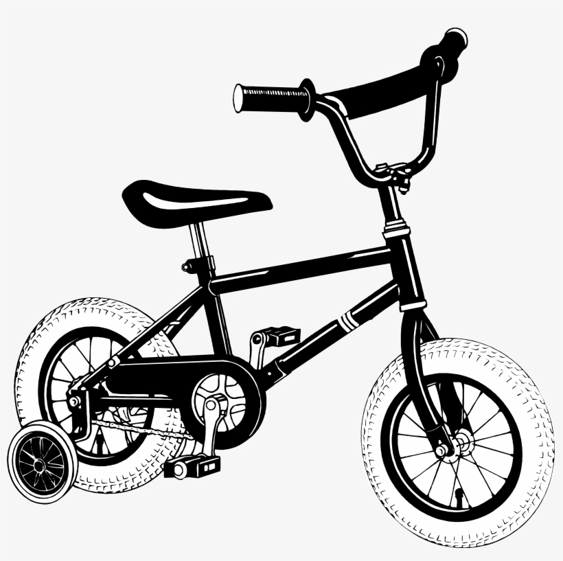 Clip Art Transparent Stock Bike With Training Wheels - 3drose Im In Training, Mouse Pad, 8, transparent png #3633757