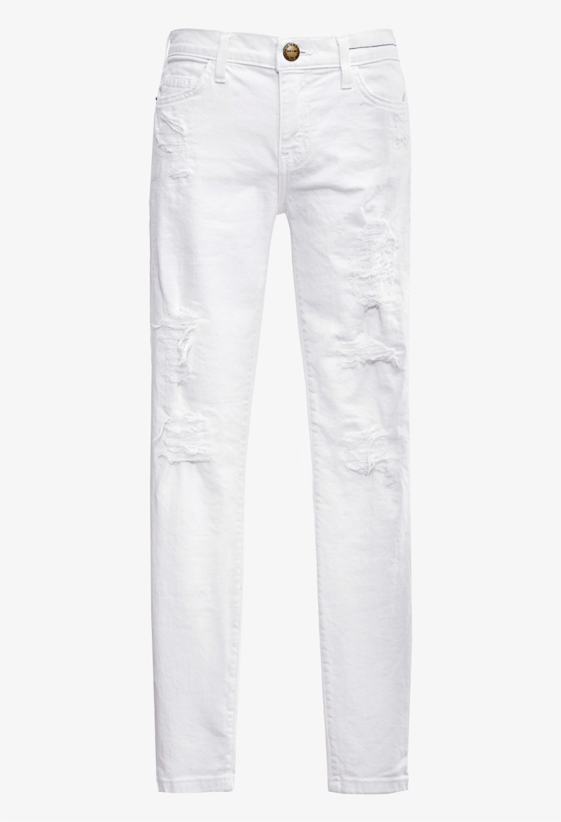 Current Elliot White The Stiletto Distressed Jeans - Pocket, transparent png #3633760