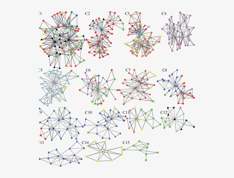 15 Clusters Detected In The Planar Maximally Filtered - Stock, transparent png #3633918