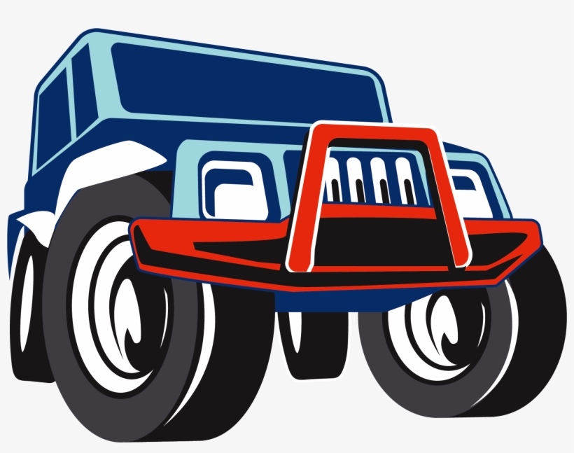Car Wheel Clipart Jeep Tire - Animado Jeep Dibujo, transparent png #3634308