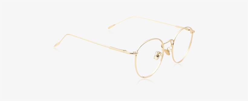 Round Vintage Prescription Eyeglasses With Golden Frame - Etnia Barcelona Jena Cat Eye Eyeglasses, transparent png #3634458