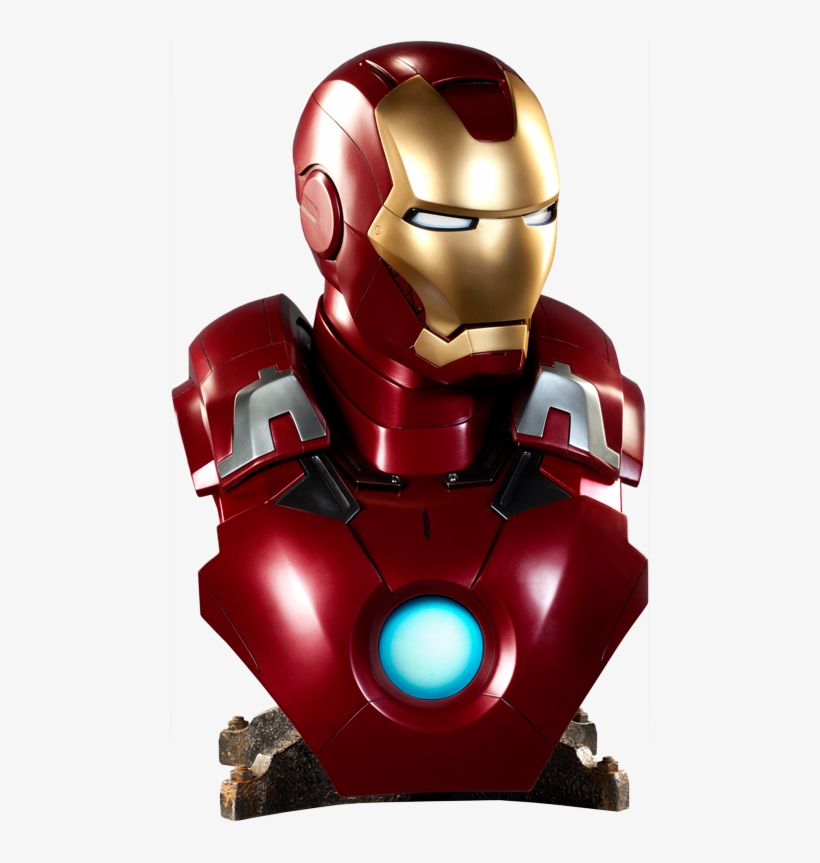 Iron Man Mark Vii Life-size Bust - Iron Man Mark Vii Life Size Bust Sideshow, transparent png #3634486