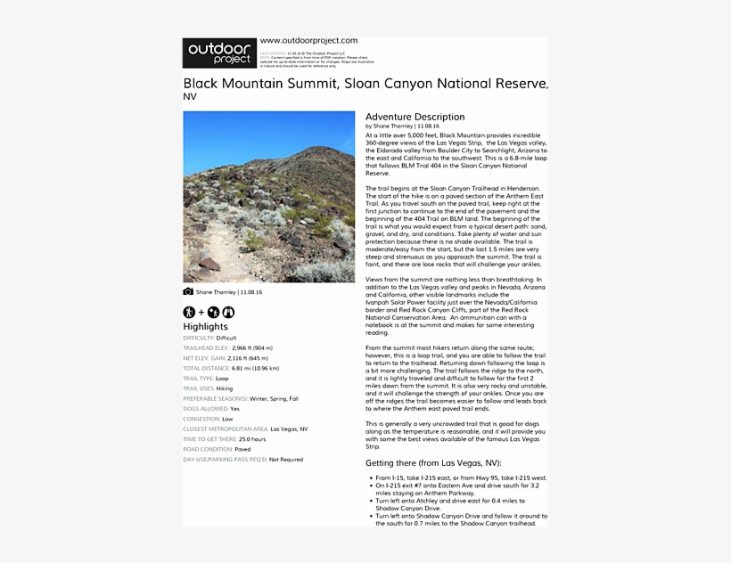 Black Mountain Summit Field Guide - Luther Pass Dispersed Camping South Lake Tahoe California, transparent png #3635402