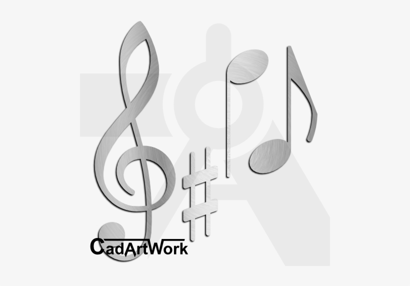 Music Notations Dxf Clip Art - Music, transparent png #3635452