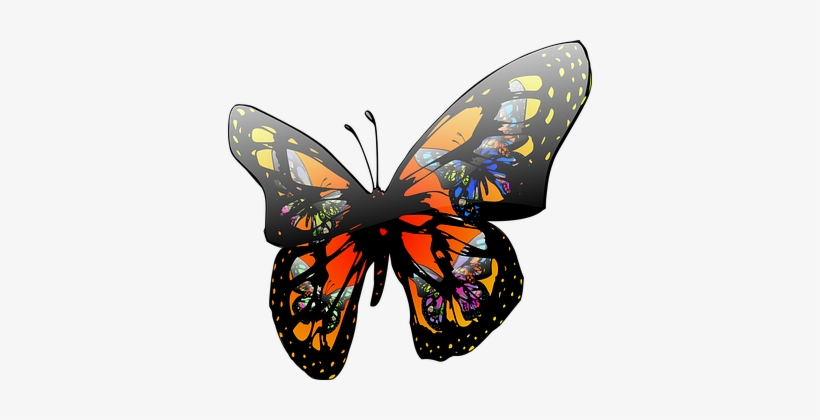 Flying Butterfly Png Image - Moving Clip Art Butterfly, transparent png #3635496
