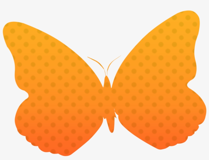 Orange Butterfly Png - Portable Network Graphics, transparent png #3635599